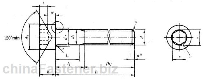 内六角圆柱头螺钉|GB/T70.1-2000[标准 技术参数]