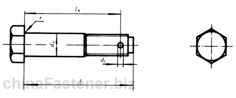 六角头螺杆带孔铰制孔用螺栓|GB28-88[标准 技术参数]