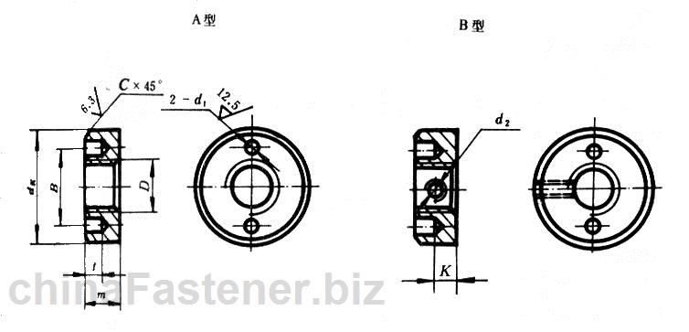 端面带孔圆螺母|GB815-88[标准 技术参数]