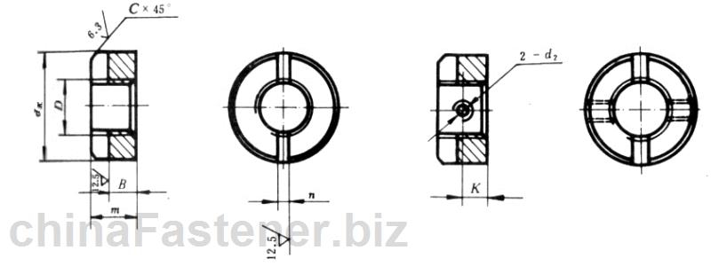带槽圆螺母|GB817-88[标准 技术参数]