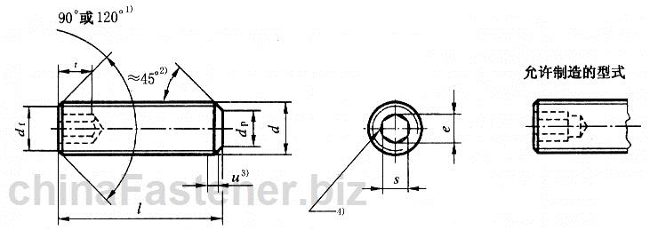 内六角平端紧定螺钉|GB/T77-2000[标准 技术参数]