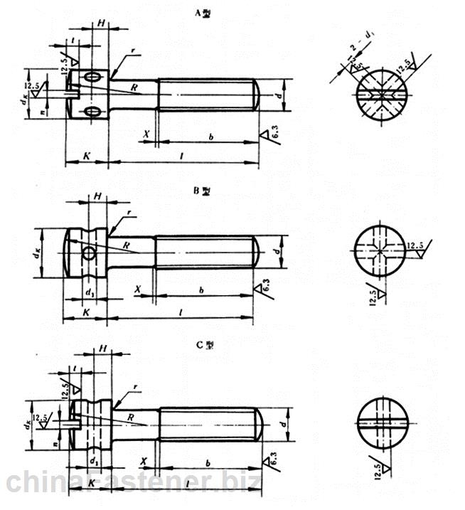 开槽带孔球面圆柱头螺钉|GB832-88[标准 技术参数]