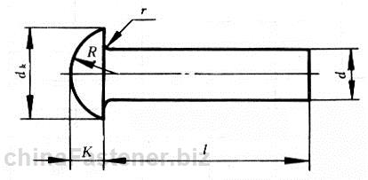 半圆头铆钉(粗制)|GB863.1-86[标准 技术参数]