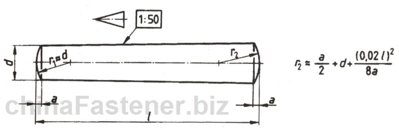 圆锥销—内螺纹（ISO2339:1986）|DINEN22339[标准 技术参数]