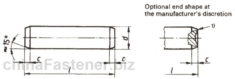 圆柱销—不淬硬钢和奥氏体不锈钢（ISO2338:1997）|DINENISO2338[标准 技术参数]