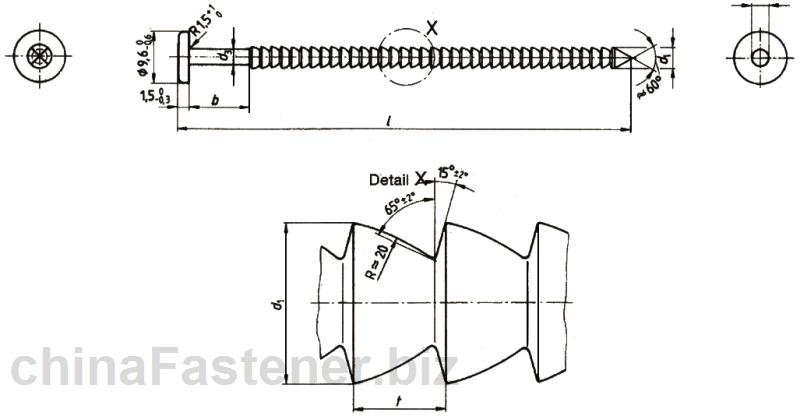 钢钉—用于木托盘固定|DIN68163[标准 技术参数]