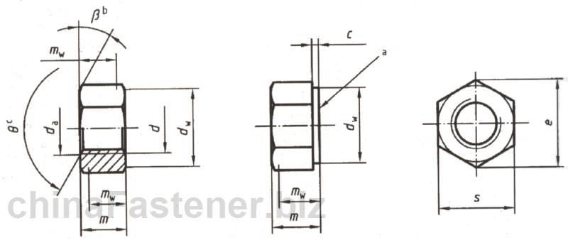1型六角螺母—产品等级A和B级（ISO:4032:1999）|DINENISO4032[标准 技术参数]