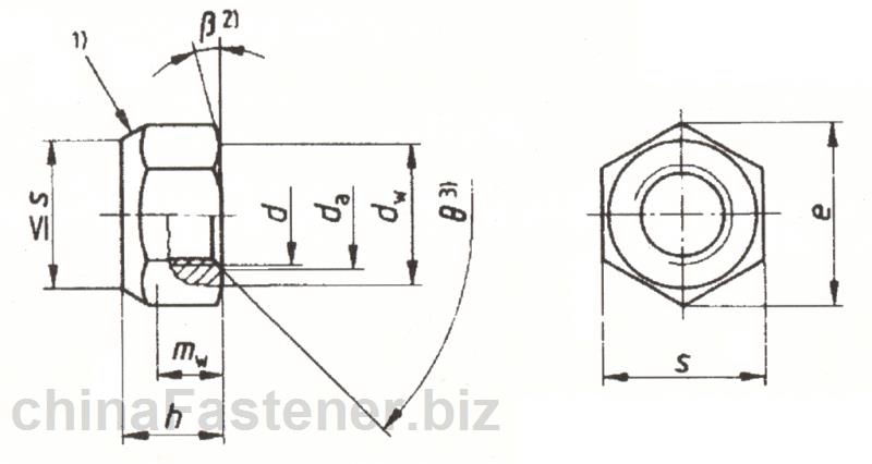 2型全金属六角锁紧螺母—性能等级5、8、10和12级（ISO7042:1997）|DINENISO7042[标准 技术参数]