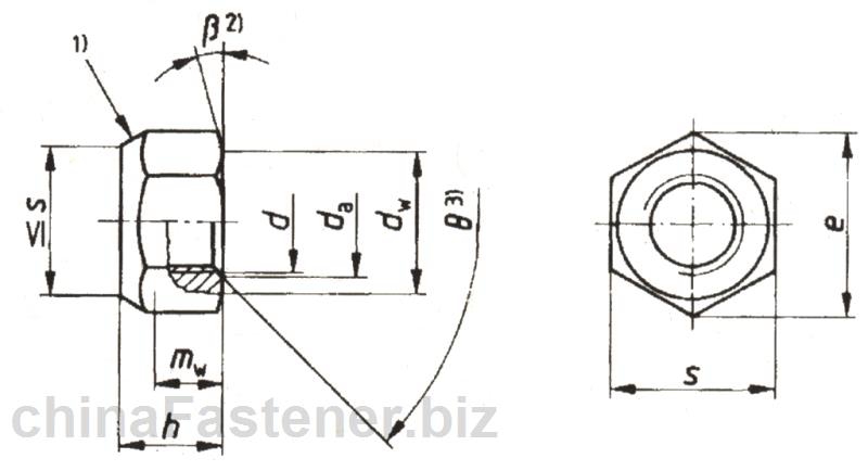 2型全金属六角锁紧螺母—细牙—性能等级8、10和12级（ISO10513:1997）|DINENISO10513[标准 技术参数]