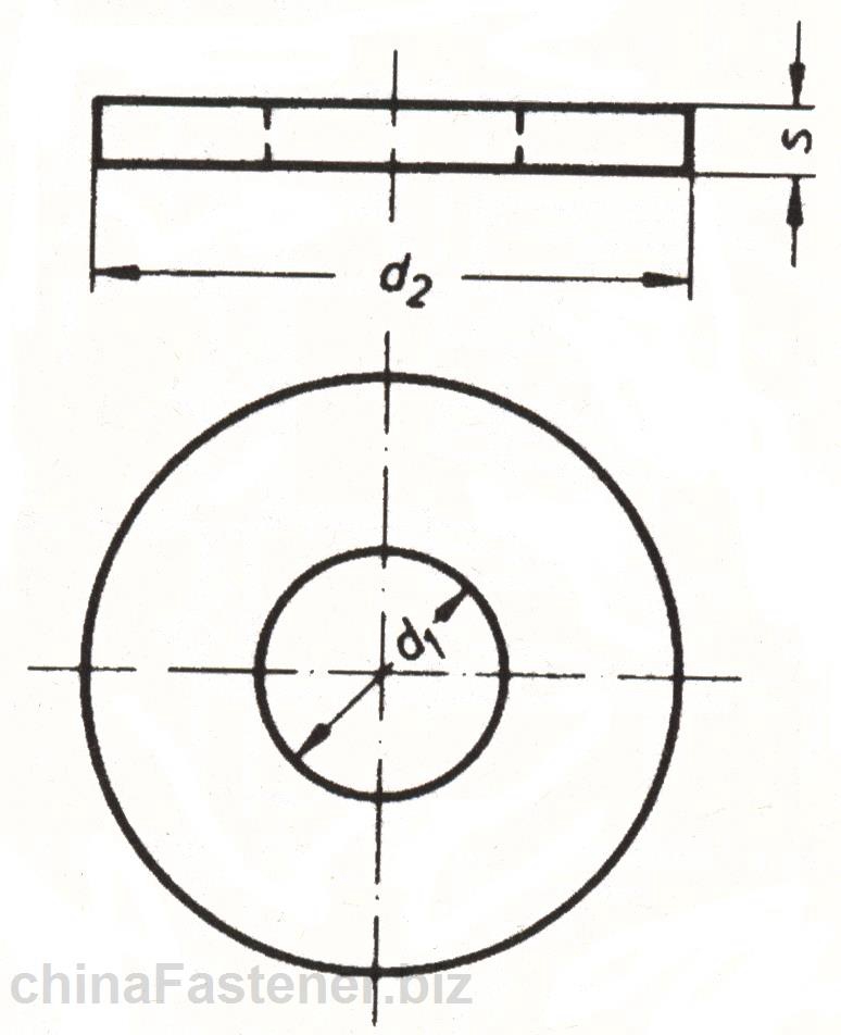 平垫圈—带重型夹紧套螺栓用|DIN7349[标准 技术参数]