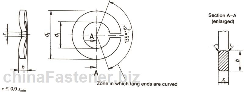 螺钉和垫圈组合件用弹簧垫圈|DIN6905[标准 技术参数]