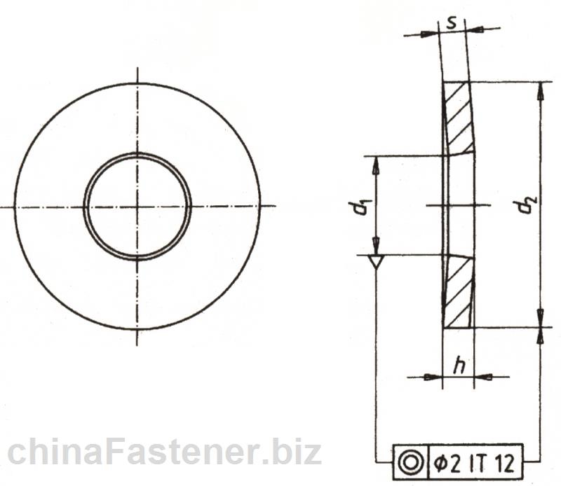 螺钉和垫圈组合件用锥形弹性垫圈|DIN6908[标准 技术参数]