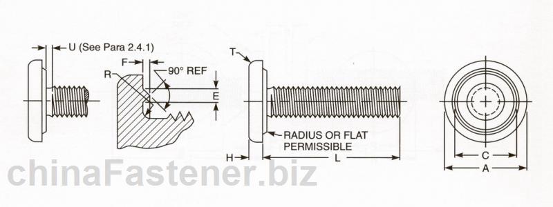 UR型焊接螺栓（支撑面带环状焊点）|IFI-1482002[标准 技术参数]