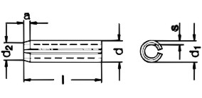 无锡螺丝厂提供-A2-GB879  不锈钢弹性圆柱销