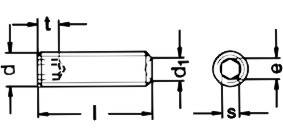 A2-DIN916不锈钢内六角凹端(紧定)机米螺丝