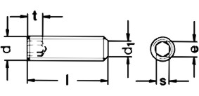 无锡螺丝厂提供-A2-DIN913不锈钢内六角平端（紧定）机米