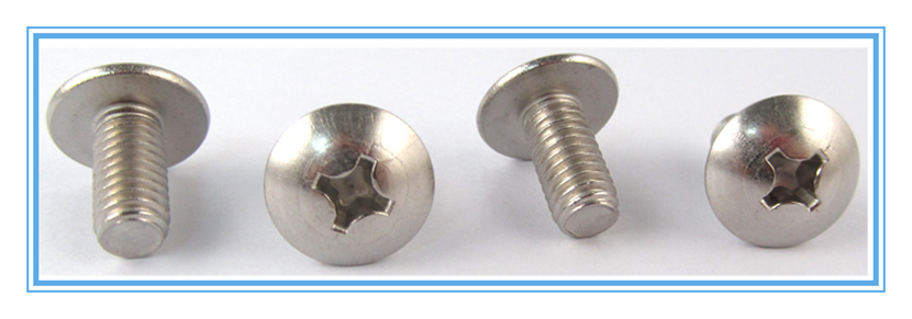 无锡螺丝厂提供-A2-十字大扁头机螺钉
