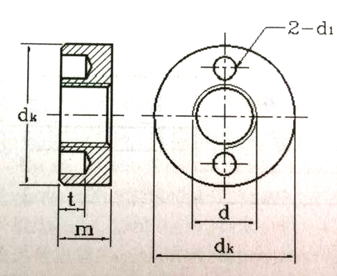 嘉兴[螺母|圆螺母]螺丝厂供应A2-DIN547端面带孔圆螺母