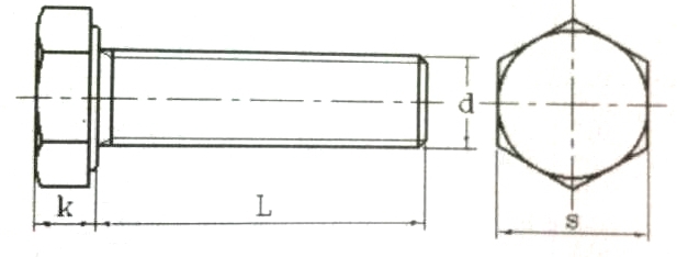 嘉兴[螺栓|外六角螺栓|外六角]螺丝厂供应8.8级 GB5786细牙外六角螺栓-全牙发黑