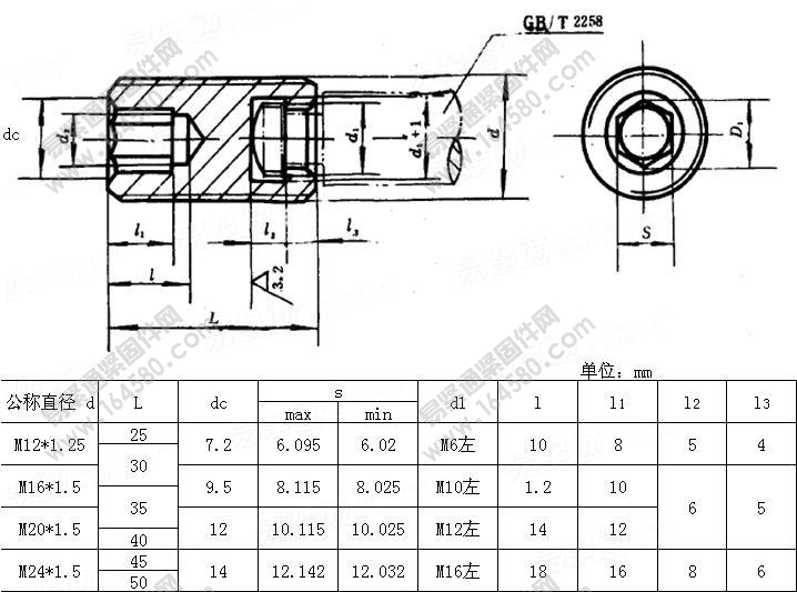 GB/T2257-1991-机床夹具零件及部件塑料夹具用内六角螺钉[标准|规格]